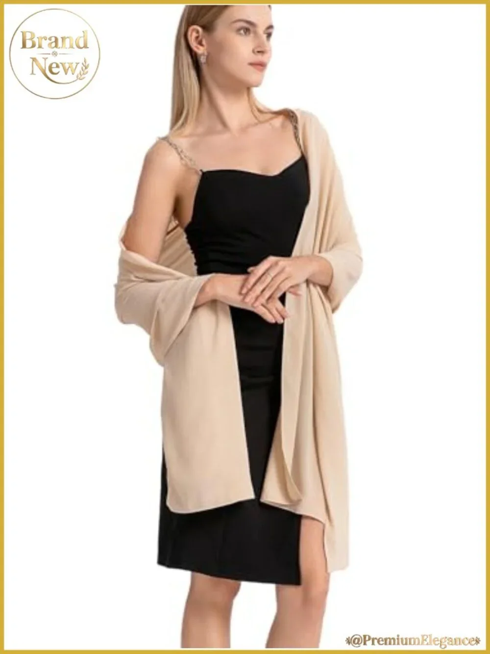 Chiffon Shawl Wrap for Evening Dresses Wedding Formal Scarf